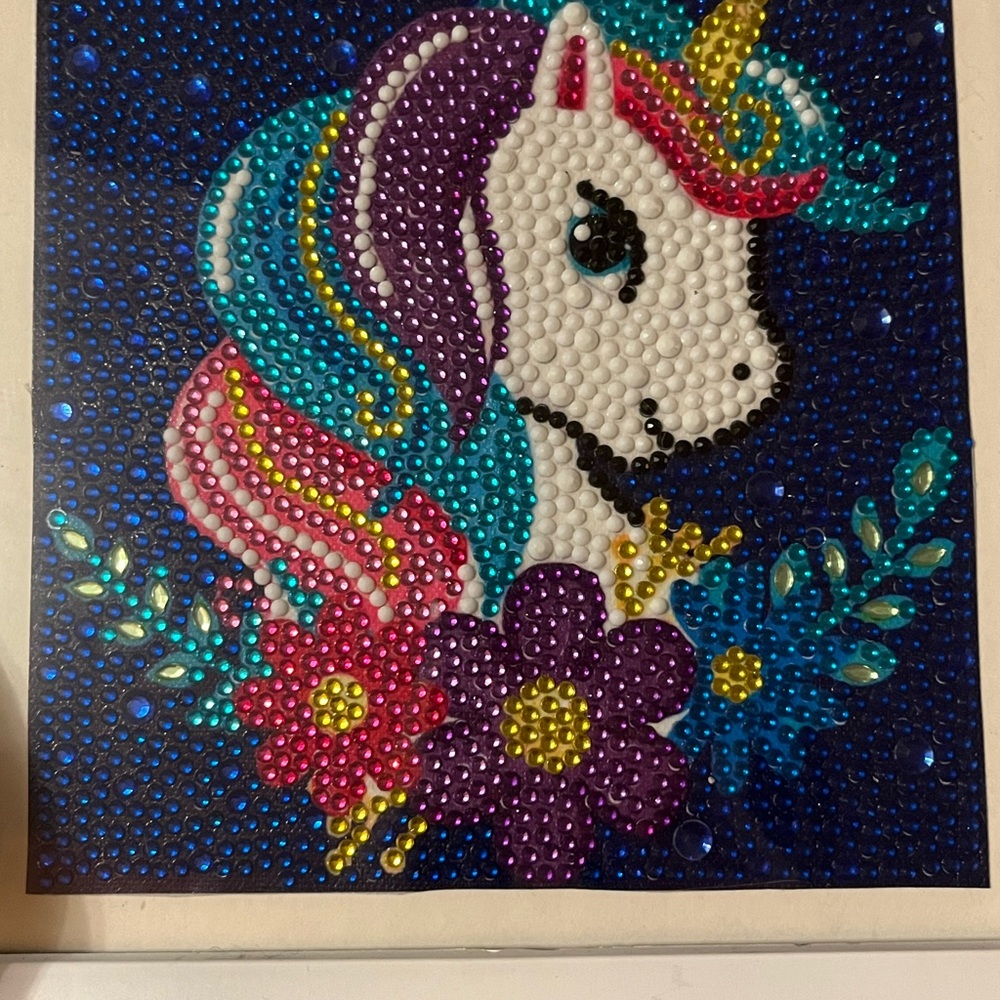 Handmade Unicorn Diamond Art
